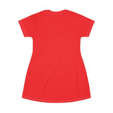 #Grace T-shirt Dress in Red