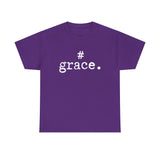 #Grace Hashtag T-shirt in Black, Brown, Charcoal, Navy, Purple