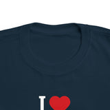 I Love Grace Toddler T-Shirt in Black, Red, Heather, & Green