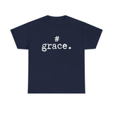 #Grace Hashtag T-shirt in Black, Brown, Charcoal, Navy, Purple