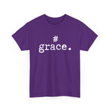 #Grace Hashtag T-shirt in Black, Brown, Charcoal, Navy, Purple