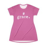 #Grace T-Shirt Dress in Pink