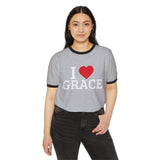 I Love Grace Ringer T‑Shirt