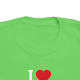 I Love Grace Toddler T-Shirt in Black, Red, Heather, & Green