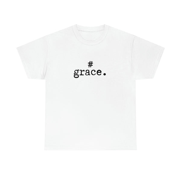 #Grace White Unisex Heavy Cotton T-shirt