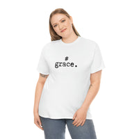 #Grace White Unisex Heavy Cotton T-shirt