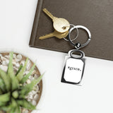 #Grace Rectangle Photo Keyring