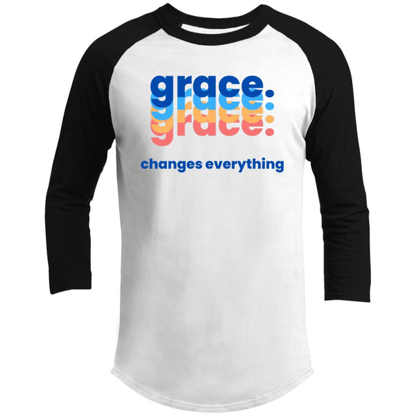 Grace Changes Everything 3/4 Raglan Sleeve Shirt