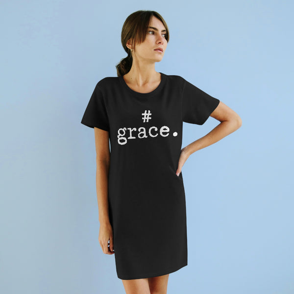 #Grace Black T-shirt Dress