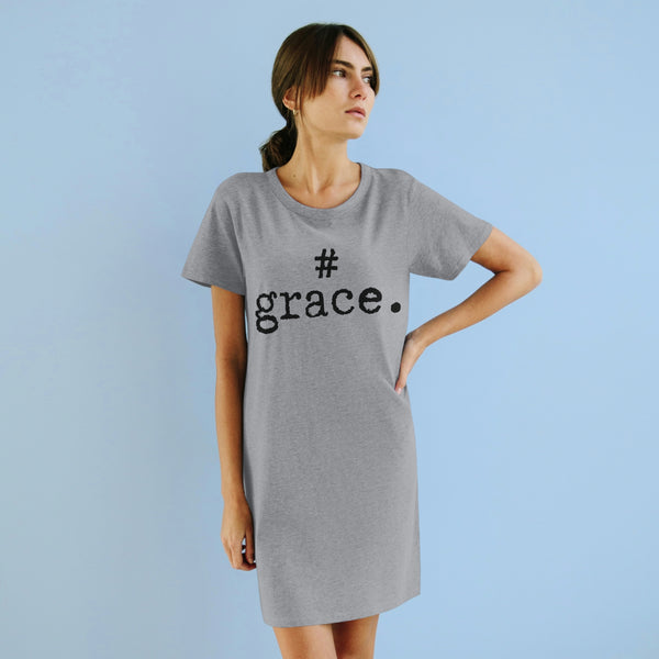 #Grace Gray T-shirt Dress