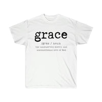 Grace Defined White Unisex T-shirt