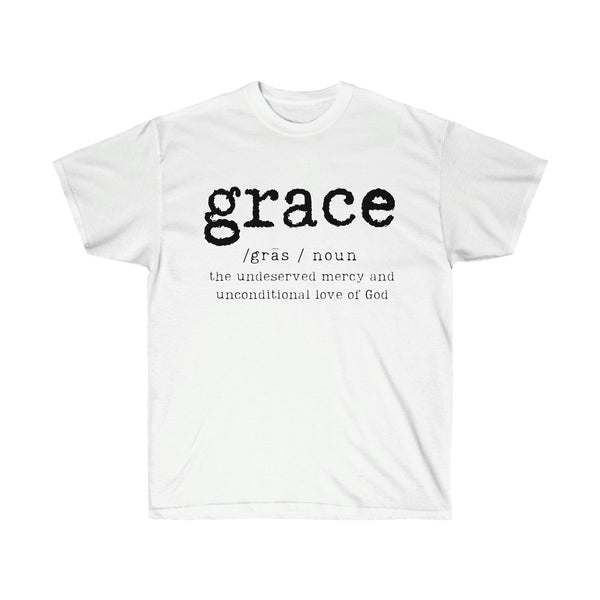 Grace Defined White Unisex T-shirt
